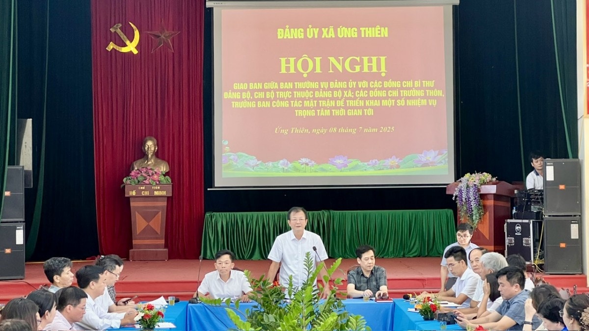Ứng Thiên: Nâng cao năng lực lãnh đạo và sức chiến đấu của Đảng