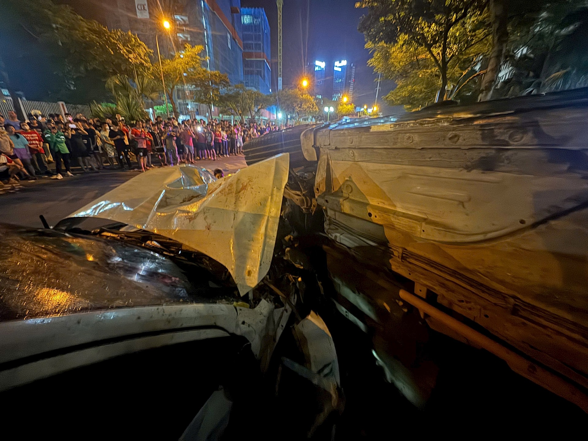 Hiện trường vụ tai nạn. Ảnh: PC