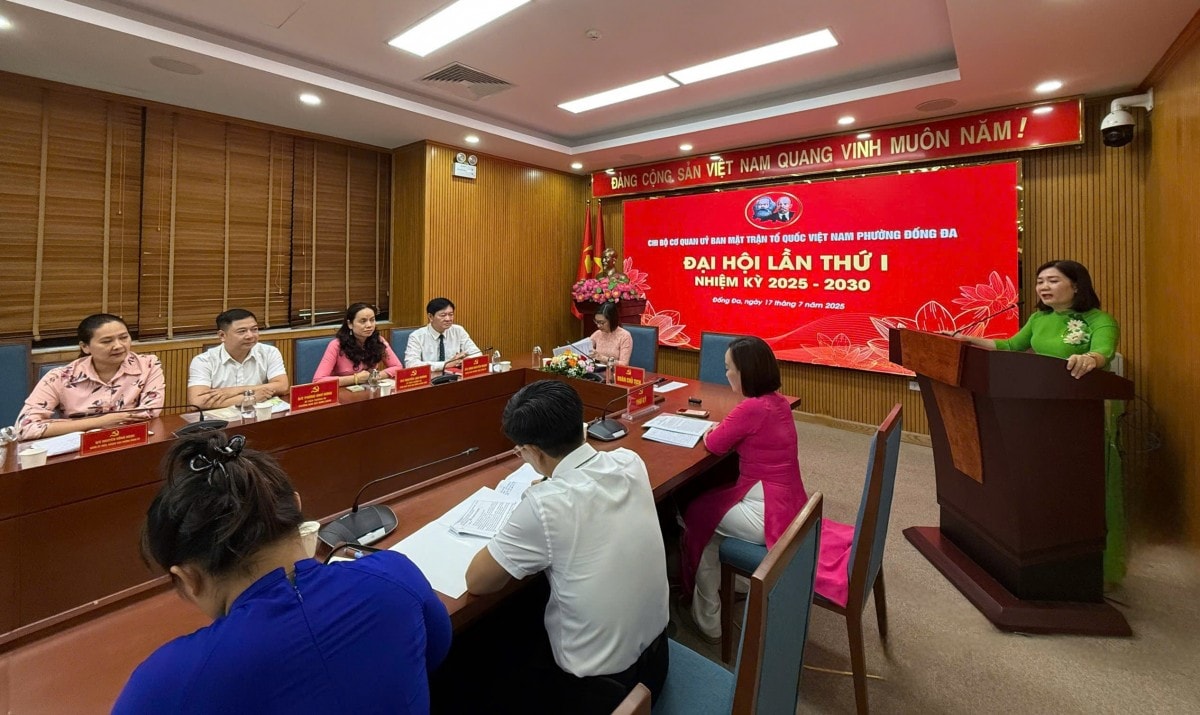 Đại hội Chi bộ MTTQ Việt Nam phường Đồng Đa nhiệm kỳ 2025-2030: Đoàn kết, đổi mới vì sự phát triển địa phương
