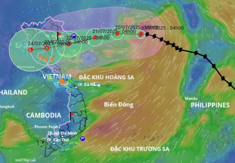 Bão số 3 Wipha sắp vào thời điểm mạnh nhất, hướng vào vùng biển Quảng Ninh - Ninh Bình