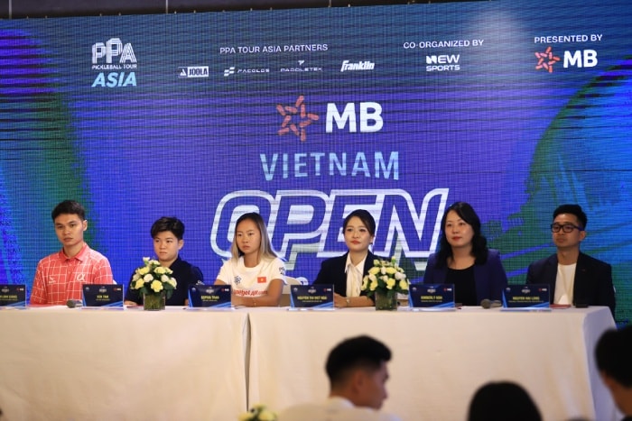 Họp báo ra mắt giải MB Vietnam Open. Ảnh: Nguyên Vũ