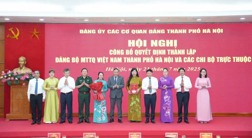 Thành lập Đảng bộ MTTQ Việt Nam TP Hà Nội gồm 36 chi bộ