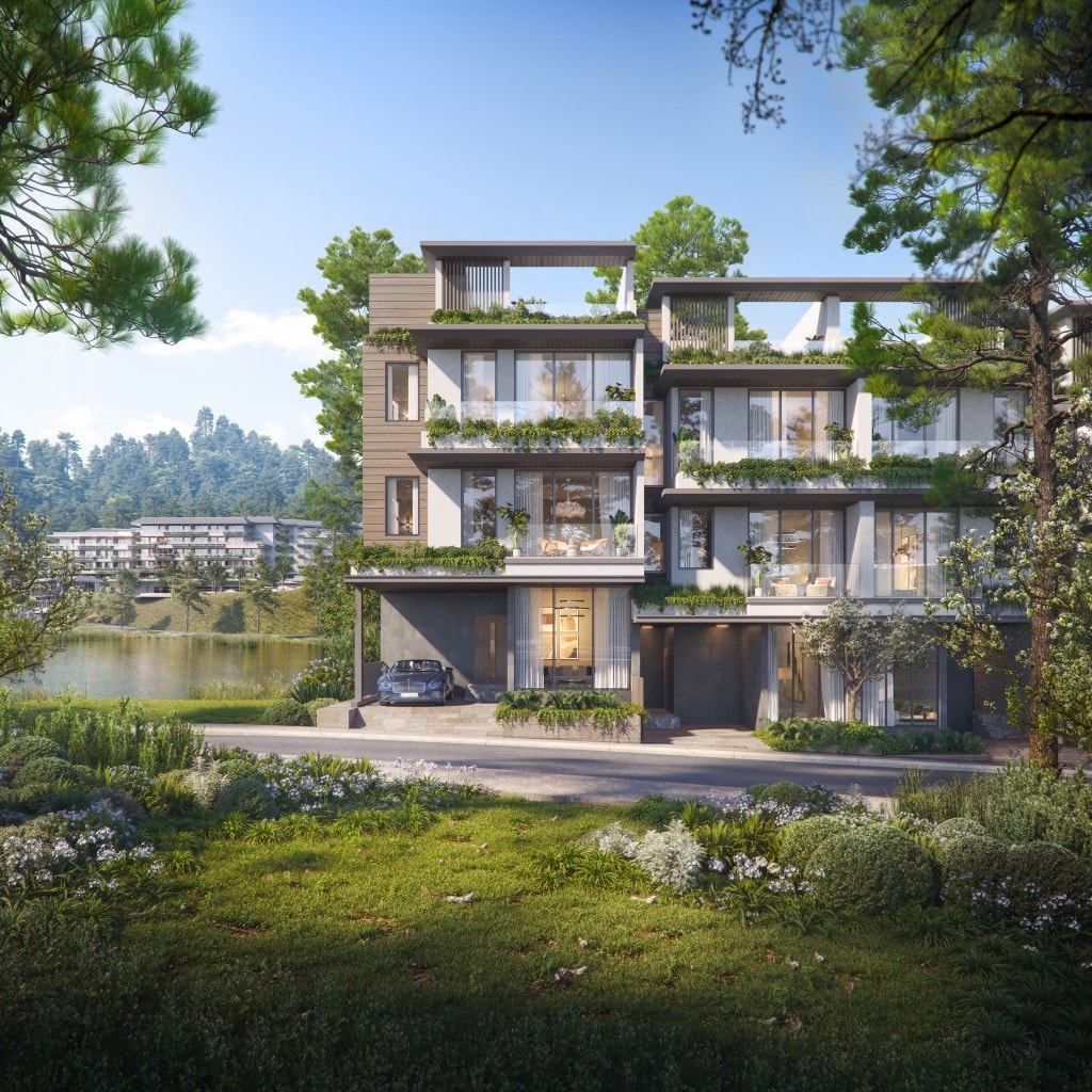 Tại Spring Residences, mỗi đường nét kiến trúc là sự hòa quyện giữa tinh thần đương đại tinh giản và khí chất thanh lịch.
