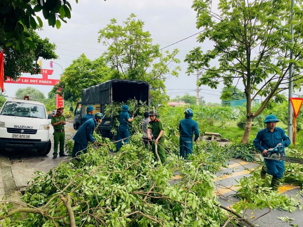 Xã Hoài Đức: Không chủ quan, lơ là với cơn bão số 3