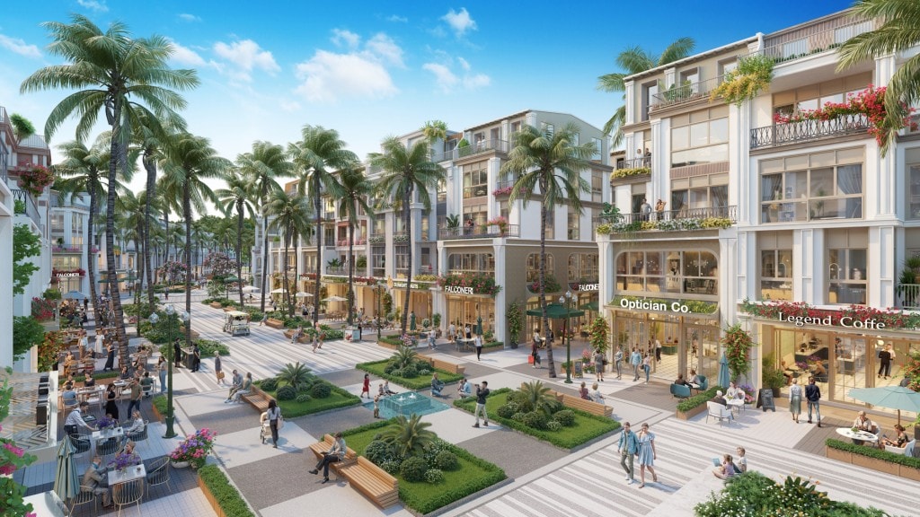 Nhà phố Phường Dệt thu hút với thiết kế tinh tế, đậm nét phương Đông. (Ảnh: Sun Property)