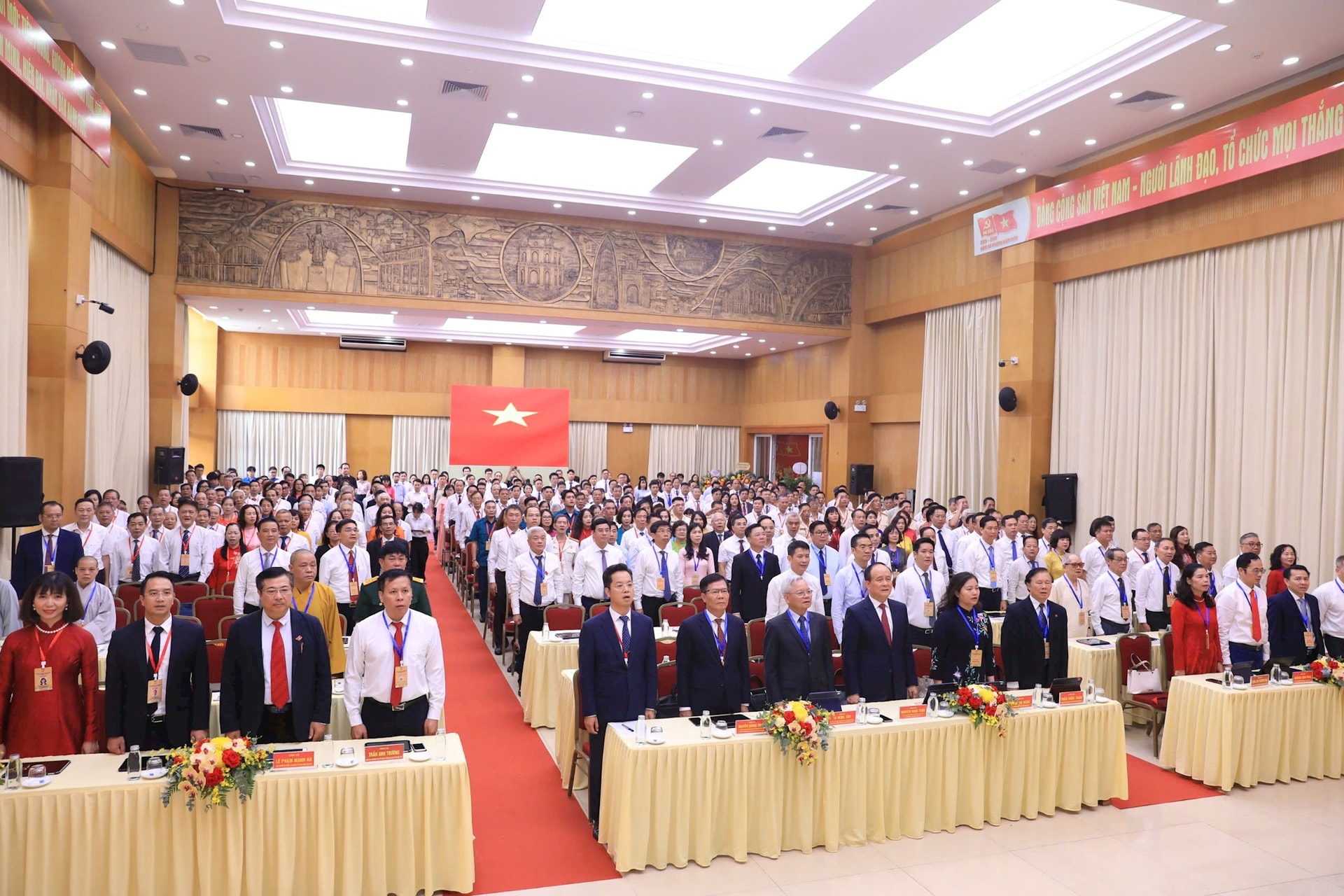 Quang cảnh Đại hội Đảng bộ phường Hoàn Kiếm lần thứ nhất, nhiệm kỳ 2025-2030. Ảnh: Nguyên Anh 