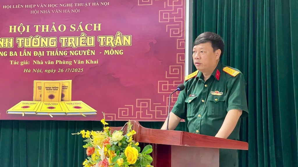 Đại tá, nhà văn Phùng Văn Khai chia sẻ về những tâm huyết và quá trình thực hiện cuốn sách sách “Danh tướng triều Trần trong ba lần đại thắng Nguyên - Mông” 