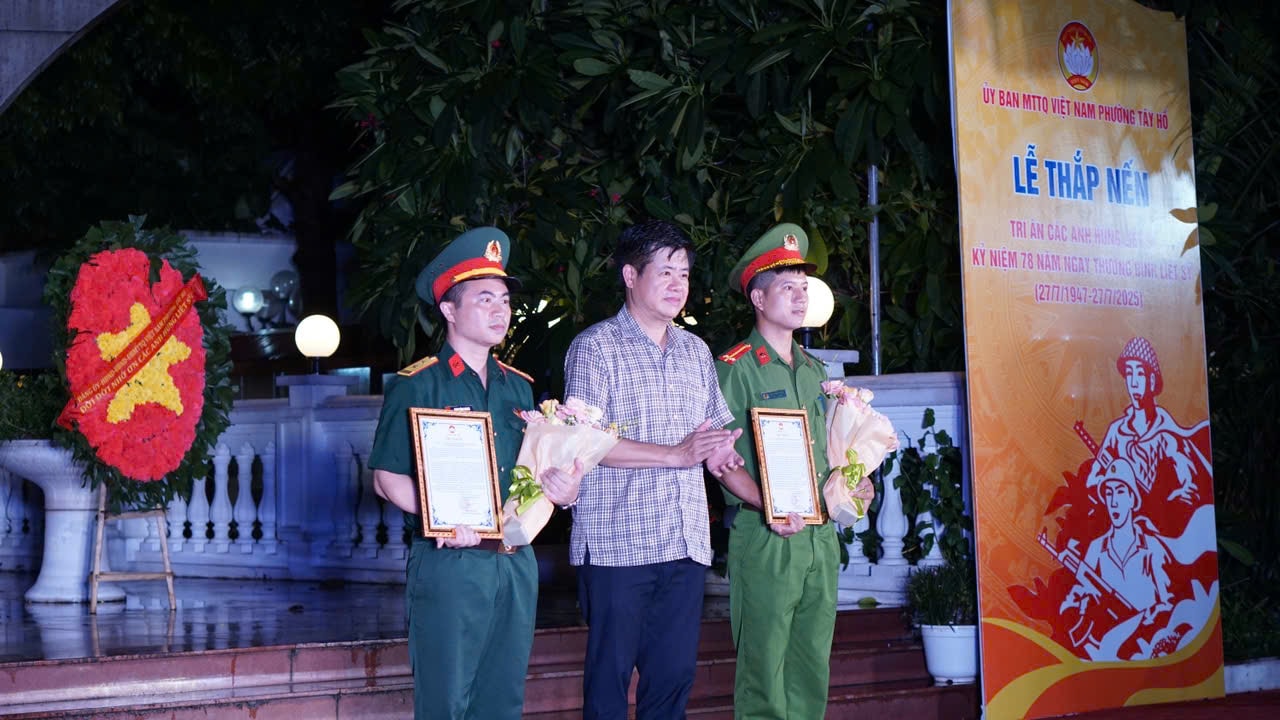Chủ tịch Ủy ban MTTQ phường Tây Hồ Phạm Thế Vinh