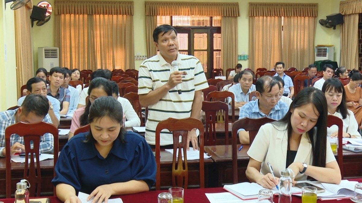 Đảng ủy xã Thường Tín tổ chức đóng góp ý kiến cho Văn kiện Đại hội Đảng bộ các cấp