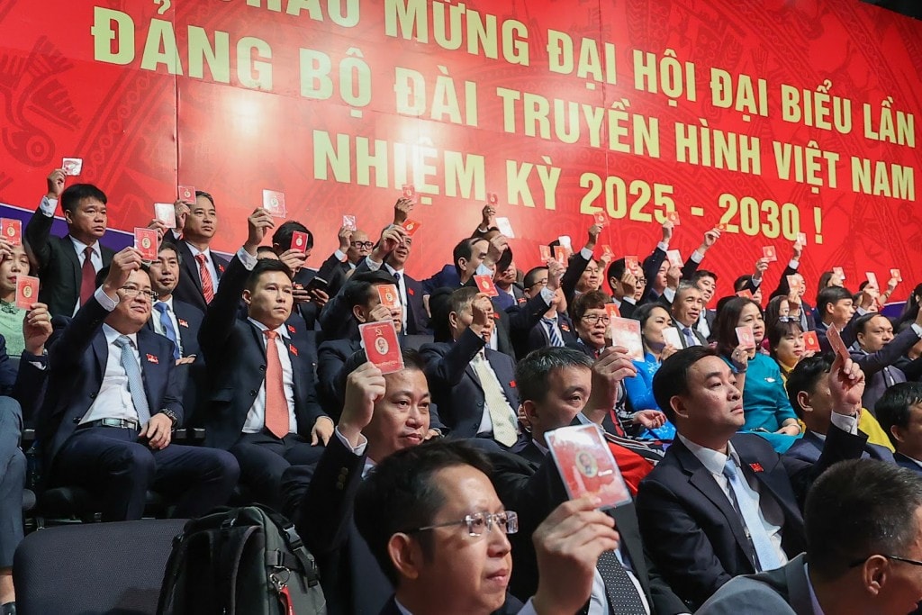 Đại hội bầu Ban Chấp hành Đảng bộ Đài THVN khoá XII, nhiệm kỳ 2025 – 2030 gồm 27 đồng chí - Ảnh: VGP/Nhật Bắc