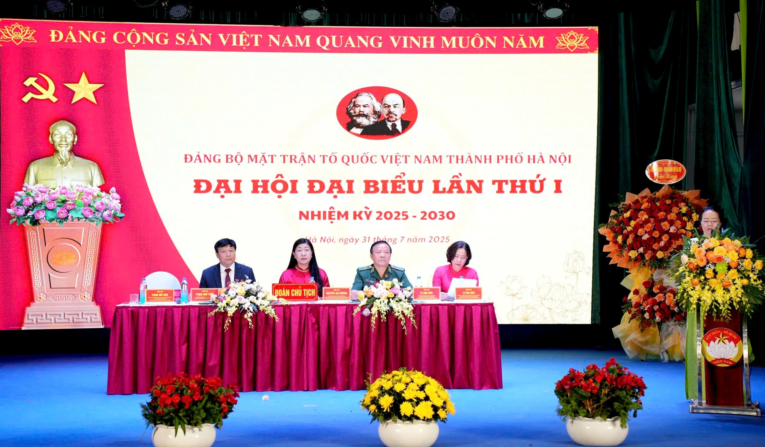 Khai mạc Đại hội đại biểu Đảng bộ MTTQ Việt Nam thành phố Hà Nội lần thứ I, nhiệm kỳ 2025 - 2030