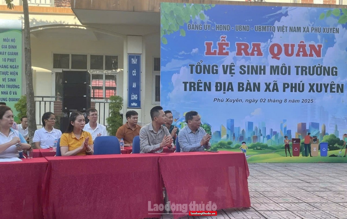 Sáng nay (2/8): Hà Nội đồng loạt ra quân tổng vệ sinh môi trường tại 126 xã, phường