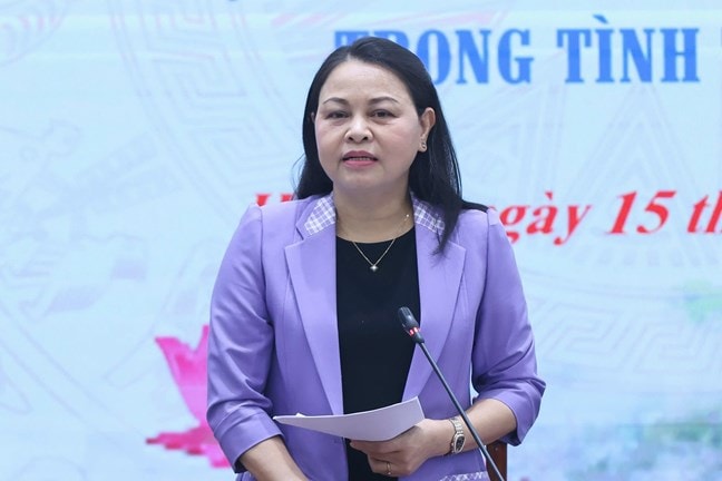Thay mặt Bà Nguyễn Thị Thu Hà, Ủy viên Trung ương Đảng, Phó Chủ tịch - Tổng Thư ký Ủy ban Trung ương MTTQ Việt Nam