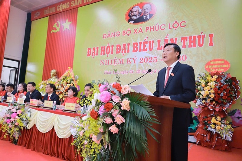 Trưởng Ban Nội chính Thành ủy Đỗ Anh Tuấn phát biểu chỉ đạo tại Đại hội