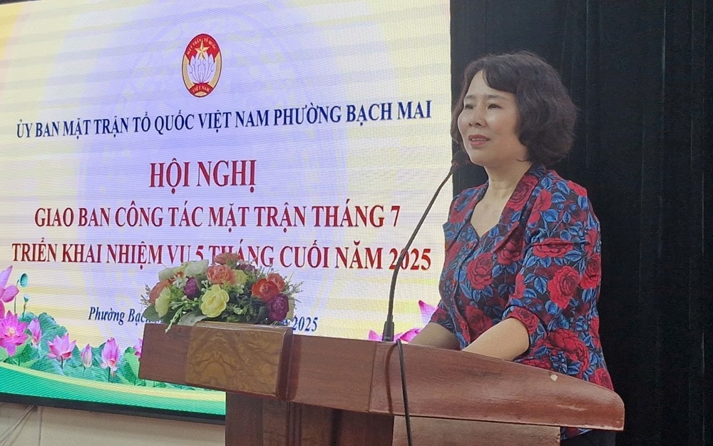 Phường Bạch Mai: Triển khai nhiệm vụ công tác mặt trận 5 tháng cuối năm 2025
