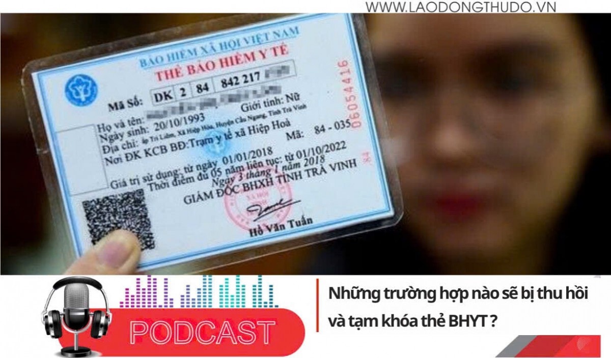 Những trường hợp nào sẽ bị thu hồi và tạm khóa thẻ BHYT