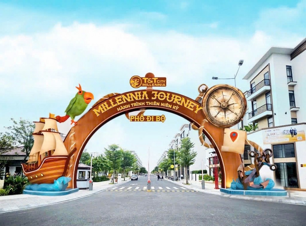 Tuyến phố đi bộ Millennia Journey sẽ tái hiện lại khám phá thế giới qua nhiều trạm chủ đề đặc sắc.