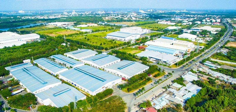 Khu công nghiệp Quang Minh nhìn từ trên cao