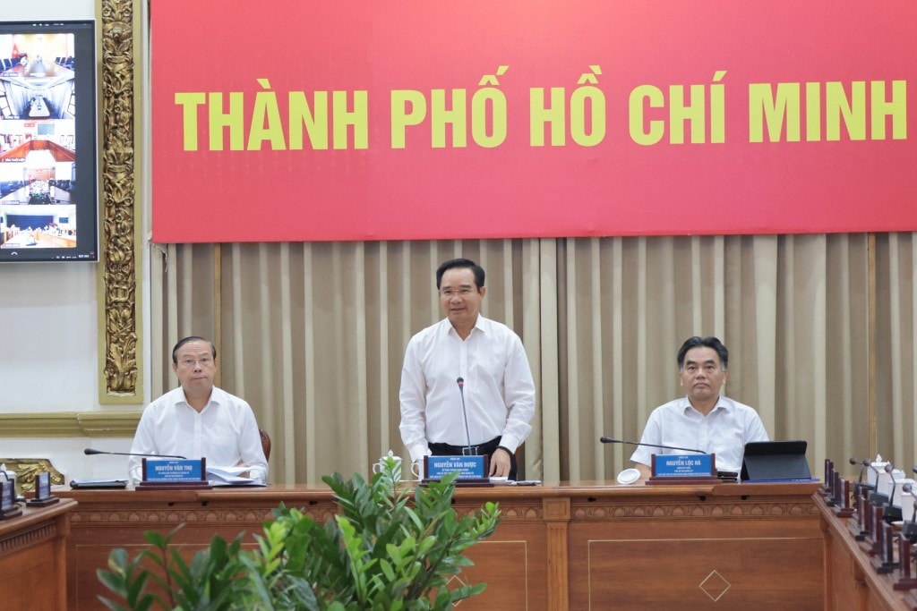 Chủ tịch UBND TP.Hồ Chí Minh Nguyễn Văn Được phát biểu giao nhiệm vụ
