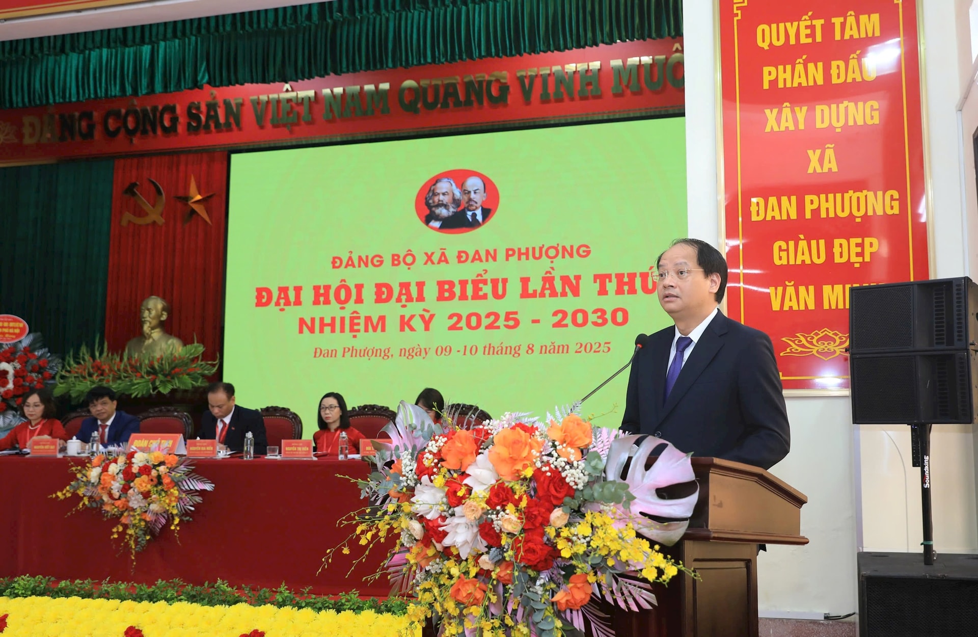 Trưởng ban Tuyên giáo và Dân vận Thành ủy Nguyễn Doãn Toản phát biểu chỉ đạo Đại hội. Ảnh: Minh Phú