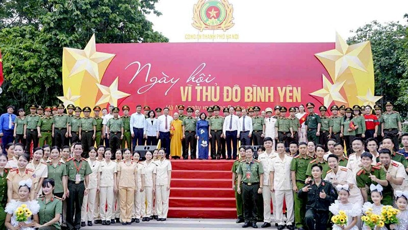 Các đại biểu dự Ngày hội vì Thủ đô bình yên