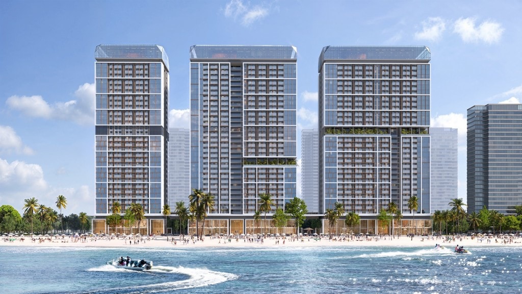 Sun Centro Town sở hữu vị trí sát biển, view trọn 1.969 hòn đảo trên vịnh Hạ Long (Ảnh: Sun Property).