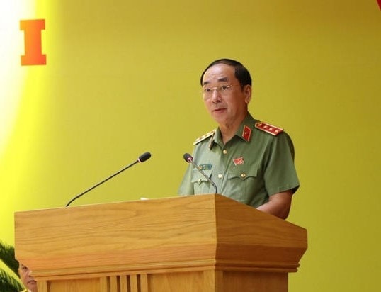 Thượng tướng Trần Quốc Tỏ, Ủy viên Ban chấp hành Trung ương Đảng, Phó Bí thư Đảng uỷ Công an Trung ương, Thứ trưởng Bộ Công an dự và chỉ đạo đại hội