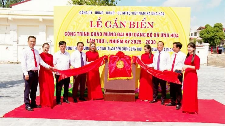 Ứng Hòa khánh thành công trình lịch sử, chào mừng Đại hội Đảng bộ
