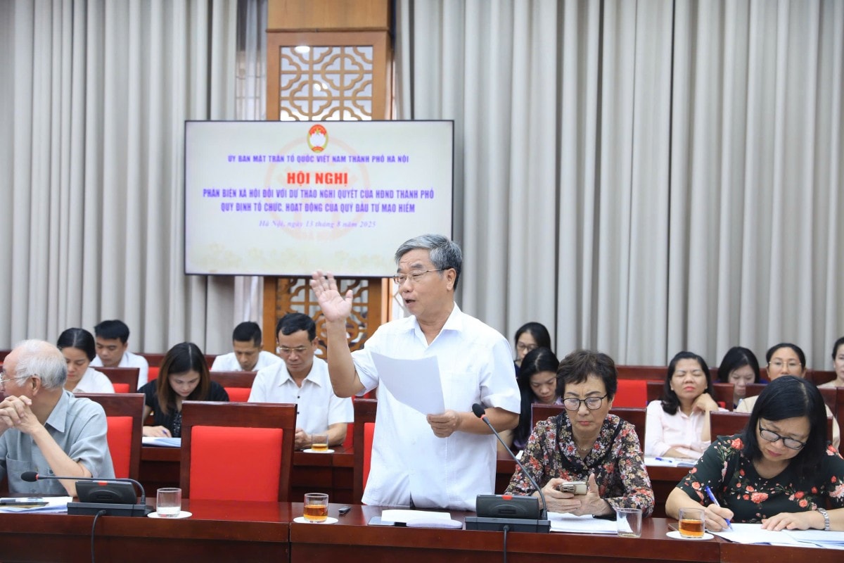 Hà Nội: Phản biện xã hội với Dự thảo Nghị quyết về hoạt động của Quỹ đầu tư mạo hiểm Thành phố Hà Nội: Phản biện xã hội với Dự thảo Nghị quyết về hoạt động của Quỹ đầu tư mạo hiểm Thành phố