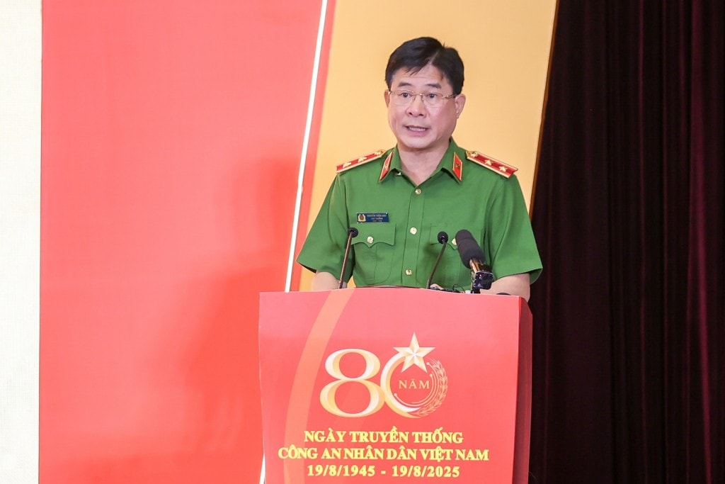 Cục trưởng Cục C07 Nguyễn Tuấn Anh phát biểu tại diễn đàn - Ảnh: VGP/Nhật Bắc
