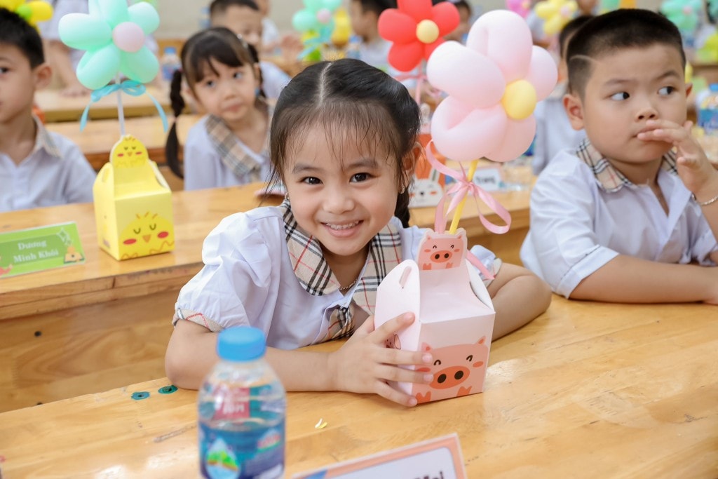 Học sinh lớp 1 trường Tiểu học Kiến Hưng