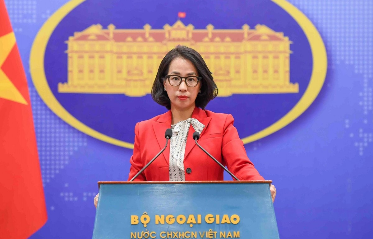 Người phát ngôn Bộ Ngoại giao Phạm Thu Hằng tại họp báo thường kỳ