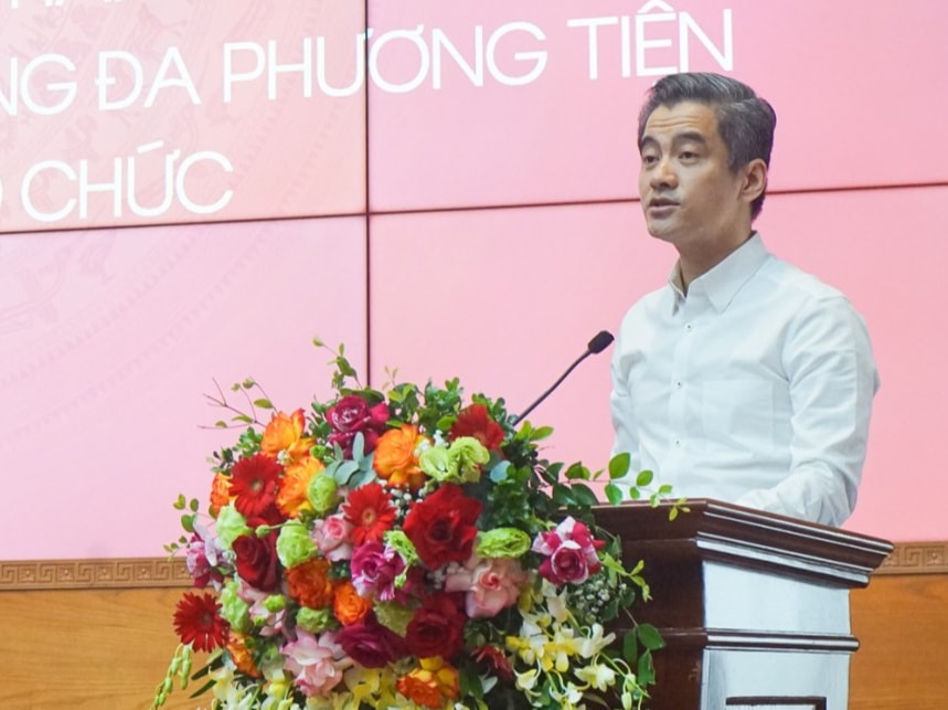 Ông Chu Tiến Đạt - Chủ tịch Hội đồng thành viên Tổng công ty Truyền thông đa phương tiện VTC nhấn mạnh về sức lan tỏa của văn hóa trên không gian số