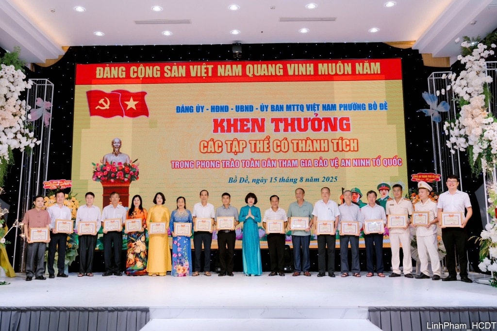 Phường Bồ Đề tổ chức Ngày hội toàn dân bảo vệ An ninh Tổ quốc năm 2025