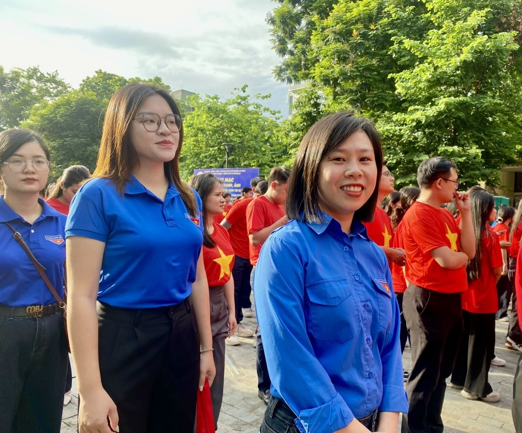 Bạn Nguyễn Thị Thu Đông, Bí thư Chi đoàn Trường THCS Giảng Võ