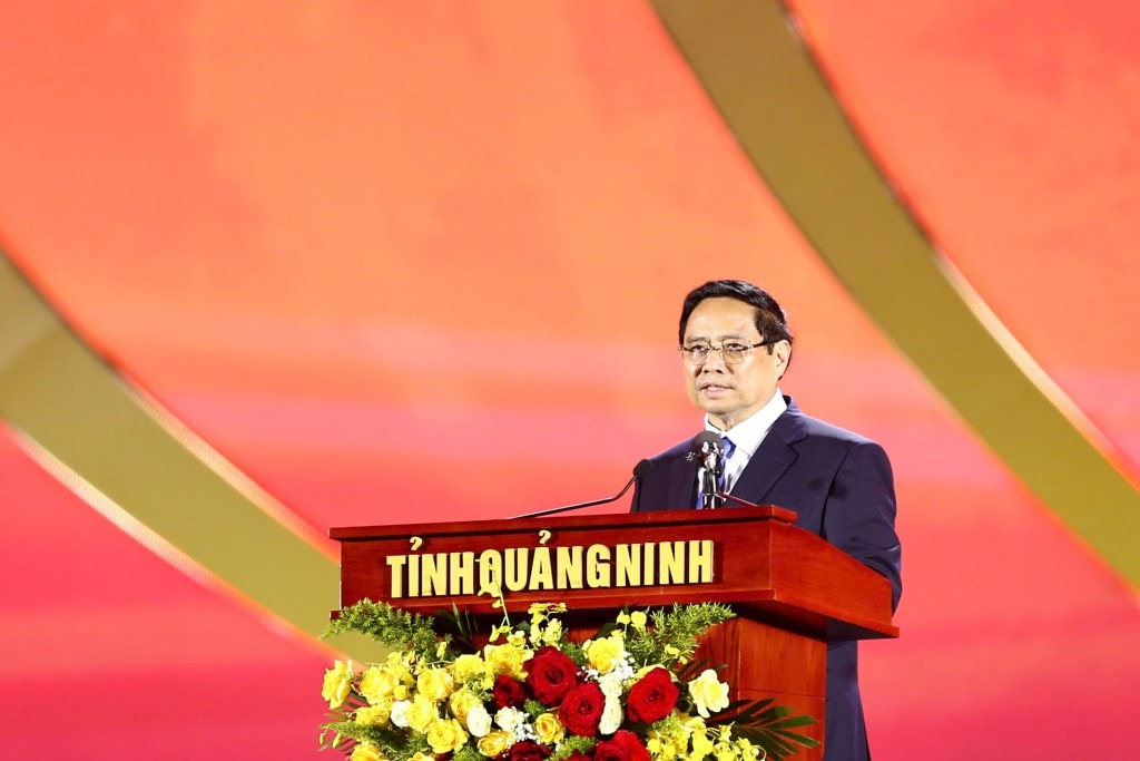 Thủ tướng Phạm Minh Chính phát biểu tại Lễ công bố.