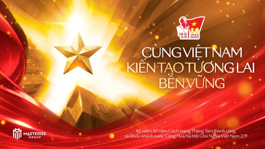 Masterise Group đồng hành chiến dịch quốc gia, tiếp sức và lan tỏa tinh thần yêu nước nhân dịp 80 năm quốc khánh 2/9