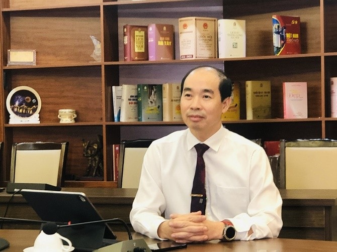 Phó Giám đốc Phụ trách Sở Y tế Hà Nội Nguyễn Đình Hưng. Ảnh: Minh Khuê