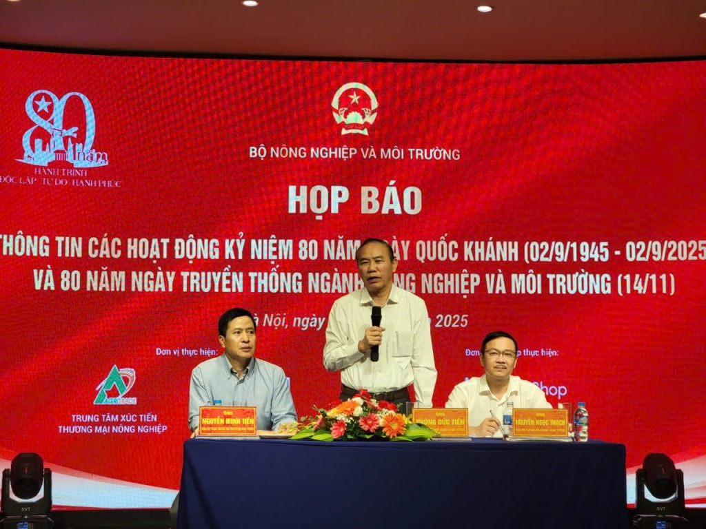 Chương trình Họp báo Công bố chuỗi hoạt động kỷ niệm 80 năm ngày Quốc khánh (2/9/1945 – 2/9/2025).