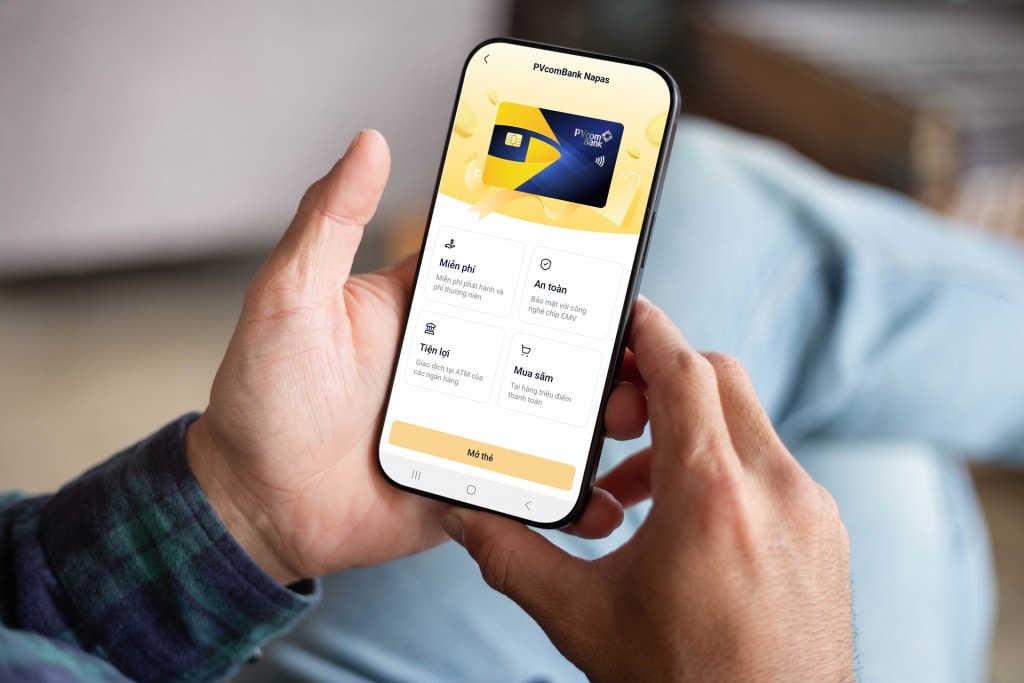 Dễ dàng mở thẻ thanh toán PVcomBank và tận hưởng hệ sinh thái đa tiện ích trên ngân hàng số PVConnect