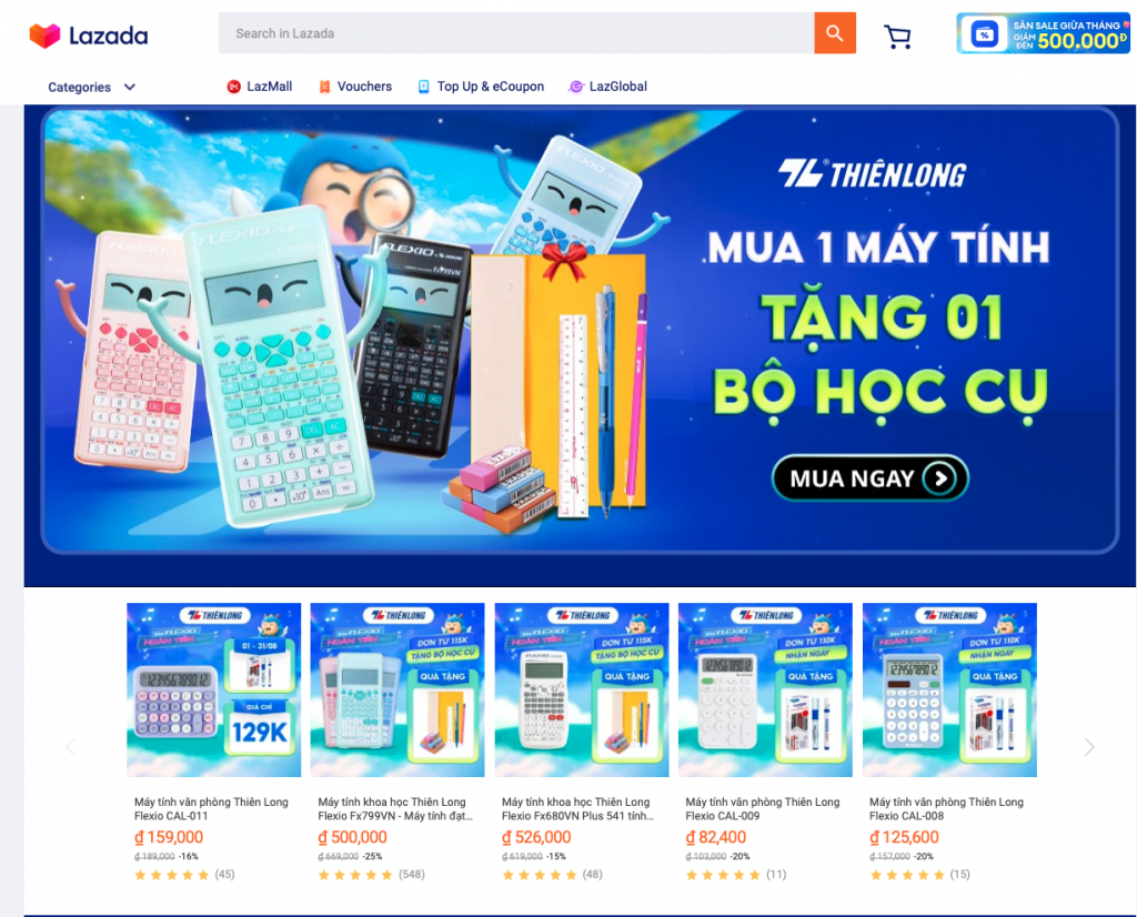 Mua sắm hiện đại trên LazMall