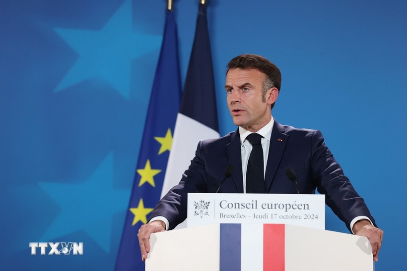 Tổng thống Pháp Emmanuel Macron. (Nguồn: THX/TTXVN)