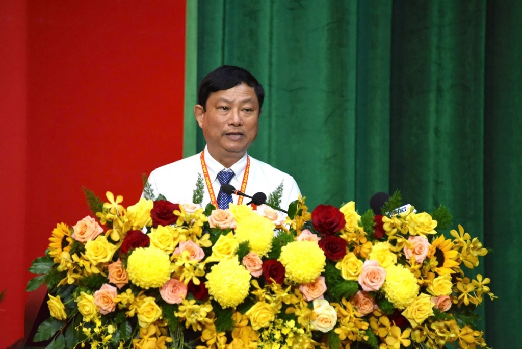 Phó Bí thư Thành ủy, Chủ tịch HĐND, Phó Bí thư Thường trực Đảng ủy các cơ quan Đảng TP HCM Võ Văn Minh phát biểu khai mạc Đại hội