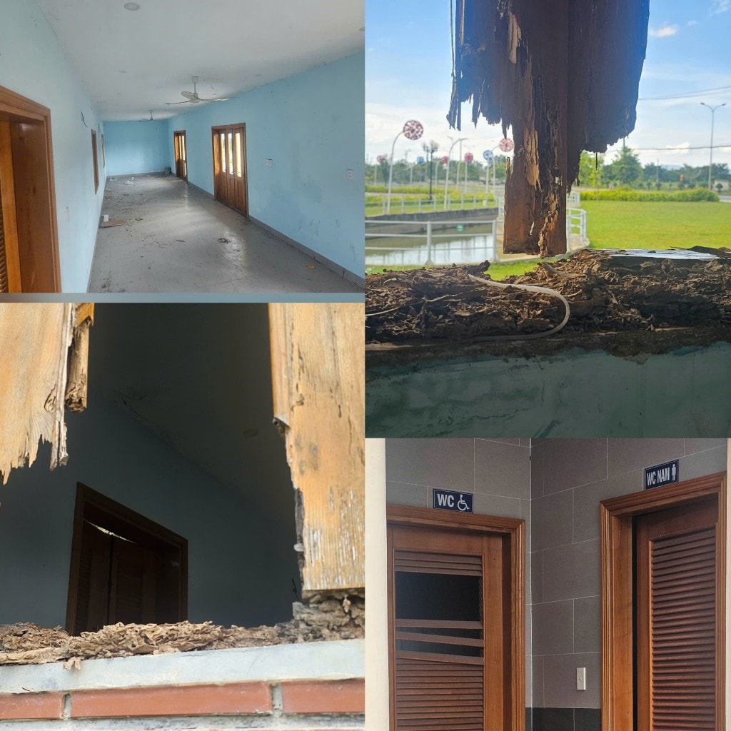 Công viên Mẹ Thứ xuống cấp, nhà thầu đổ thừa do xe tải ?
