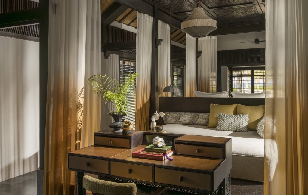 Tinh hoa thủ công địa phương và thiết kế đương đại kết hợp hoàn hảo tạo nên không gian lưu trú thư thái, tinh tế.