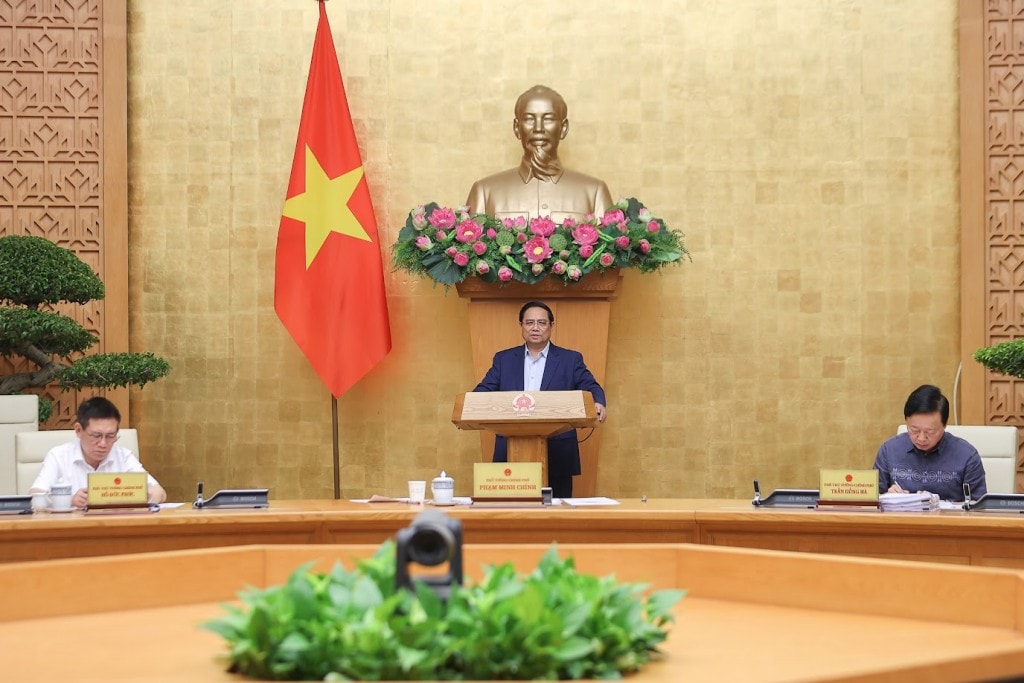 Thủ tướng Phạm Minh Chính chỉ đạo các bộ, ngành, địa phương chuẩn bị chu đáo các điều kiện tổ chức hội nghị tổng kết chương trình và phong trào thi đua cả nước chung tay xóa nhà tạm, nhà dột nát trên phạm vi toàn quốc vào ngày 26/8 - Ảnh: VGP/Nhật Bắc Thủ tướng Phạm Minh Chính chỉ đạo các bộ, ngành, địa phương chuẩn bị chu đáo các điều kiện tổ chức hội nghị tổng kết chương trình và phong trào thi đua cả nước chung tay xóa nhà tạm, nhà dột nát trên phạm vi toàn quốc vào ngày 26/8 - Ảnh: VGP/Nhật Bắc