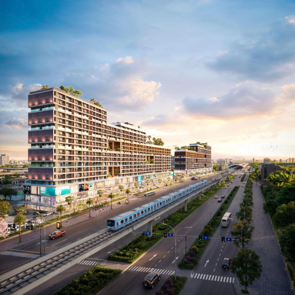 Tọa lạc trên trục huyết mạch Tôn Đức Thắng (25B), cả hai đầu dự án đều cách ga Metro tương lai 500 m