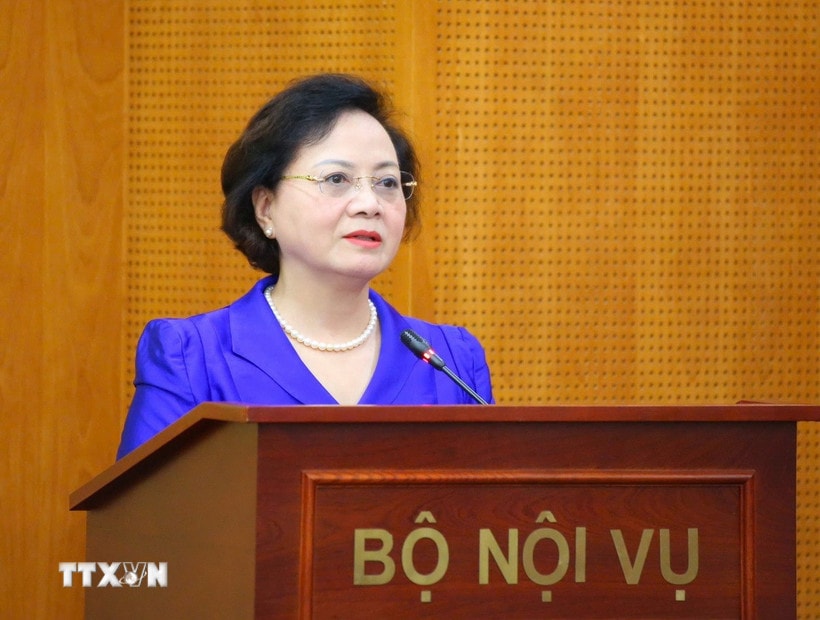 Bộ trưởng Nội vụ Phạm Thị Thanh Trà. (Nguồn: TTXVN phát)