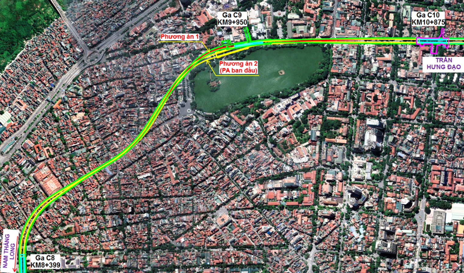 Hà Nội phê duyệt đoạn tuyến Metro xuyên qua phố cổ và hồ Hoàn Kiếm
