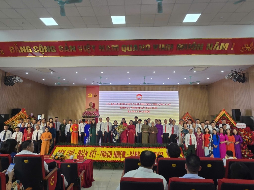 UBMTTQ Việt Nam phường Thượng Cát khoá I, nhiệm kỳ 2025-2030 ra mắt Đại hội